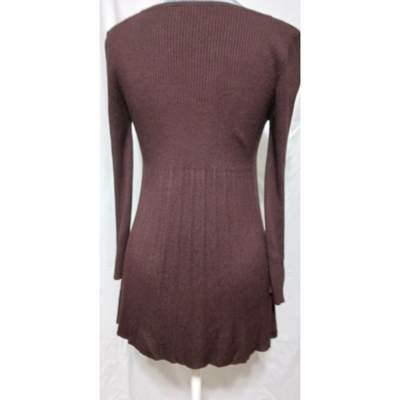 Ladies Dress Style Tunic Sweater Pleats Plumb Size M Max Edition - Picture 3 of 6
